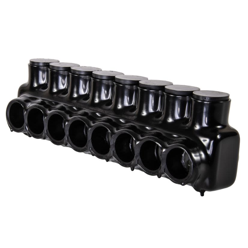 NSi Polaris™ IPL350-8 IPL Single Sided Entry Insulated Multi-Tap Connector, 6 AWG to 350 kcmil Aluminum/Copper Conductor, Plastisol